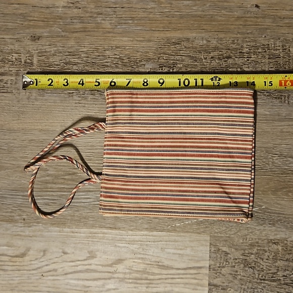 Longaberger Small bag purse pink pin srtipe - Picture 2 of 9